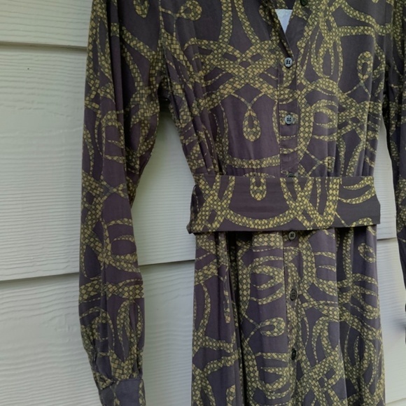 RICHARD ALLAN x H&M Brown Snake Dress Long Sleeve - Picture 4 of 10